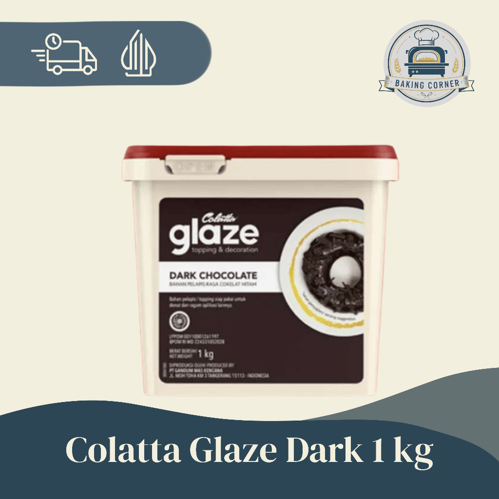 COLATTA GLAZE 1KG ALL VARIANT – GLAZE WARNA-WARNI SIAP PAKAI UNTUK KUE, DONAT, ROTI, DAN PASTRY
