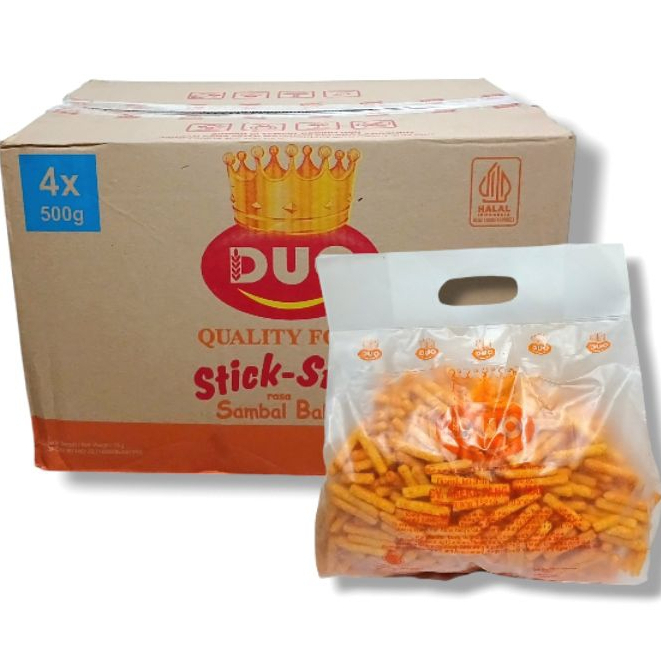 Stik Balado Duo isi 500 Gram / Stik Balado / Stik Coklat / Stik Duo / Jajan Lebaran / Jajan Lebaran 