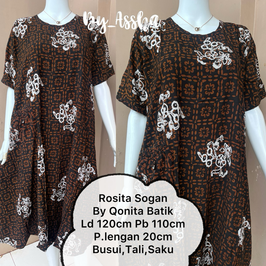 Daster Batik Qonita Pekalongan Rosita Sogan Busui