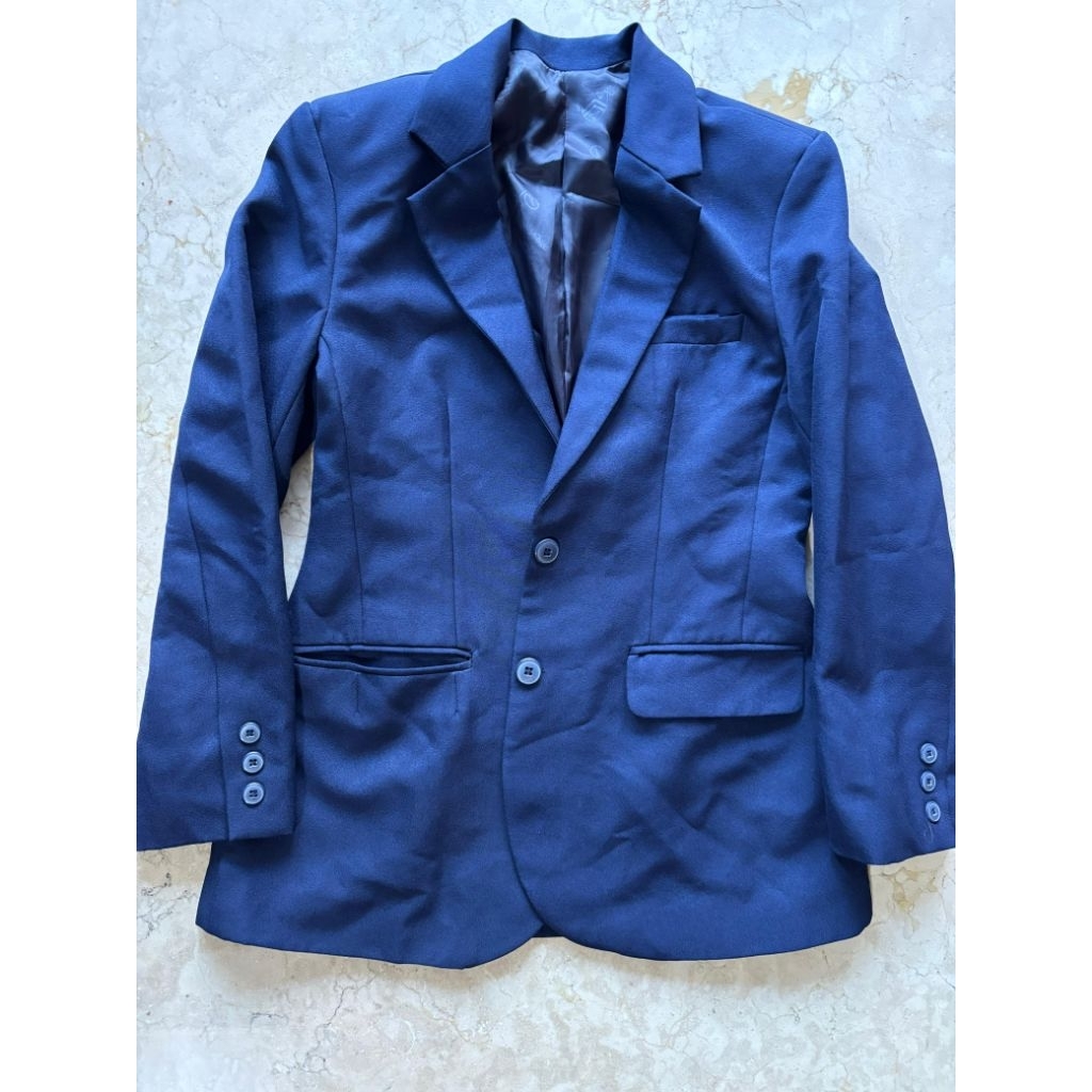 Jas Kerja Navy Formal Blazer Wanita Biru Tua