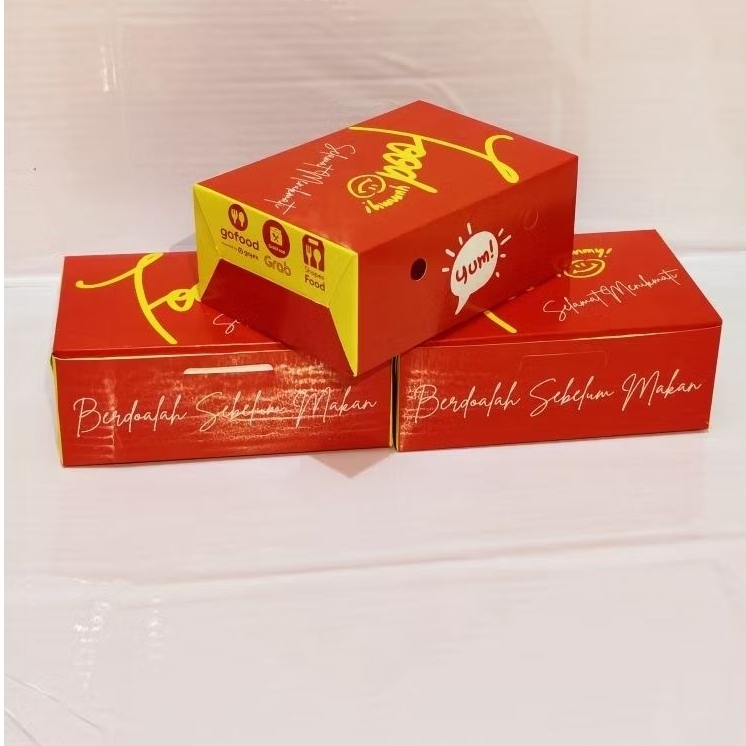 Dus snack 100 pcs Food yummy kotak makanan Ivory laminasi kemasan kue ayam pisang coklat singkong ke