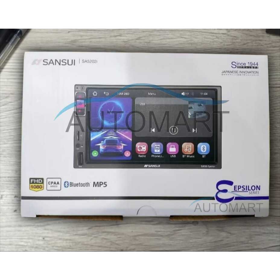 Head Unit Double Din Sansui SA 5202i - 7 Inch - Deckless USB Murah
