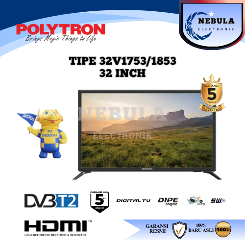 DIGITAL TV 32 INCH POLYTRON/DIGITAL TV POLYTRON 32 INCH NEW SERIES