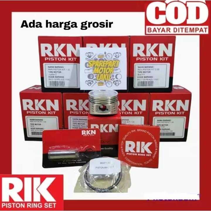 piston kit / seher paket KOJ XB genio beat delux new scoopy 2020 BORE UP RKN RIK RIKEN PEN 12