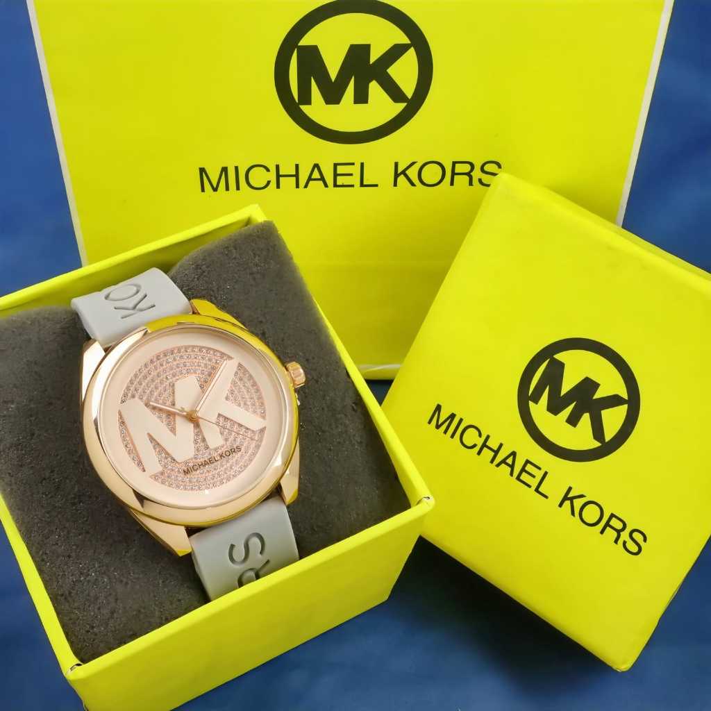 ( BISA COD ) jam tangan wanita MICHAEL KORS RUBBER MNK-9128