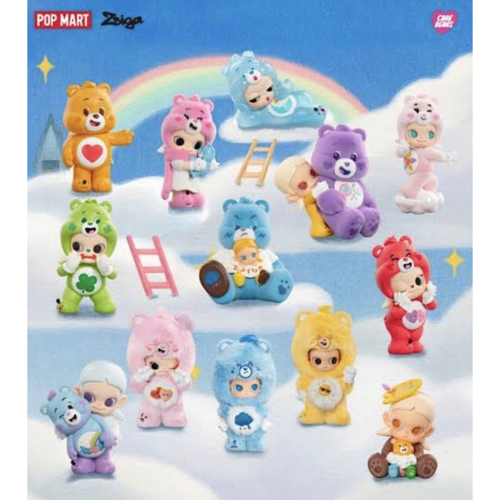 ZSIGA CARE BEARS FIGURE SELECTED GOOD LUCK BEAR,TENDERHEART BEAR,GRUMPY BEAR