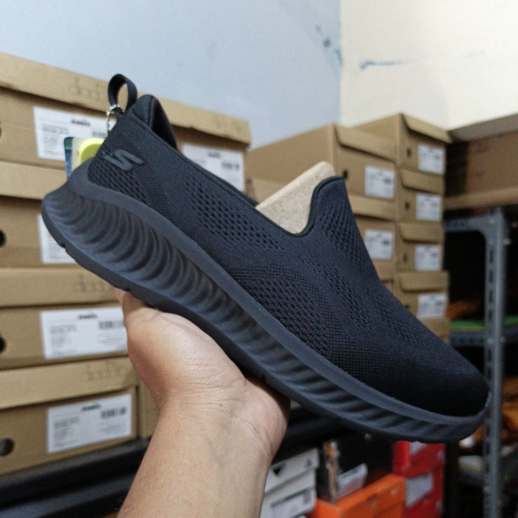 Sepatu Skechers Go Walk Now Eliana Black Original Sport Station