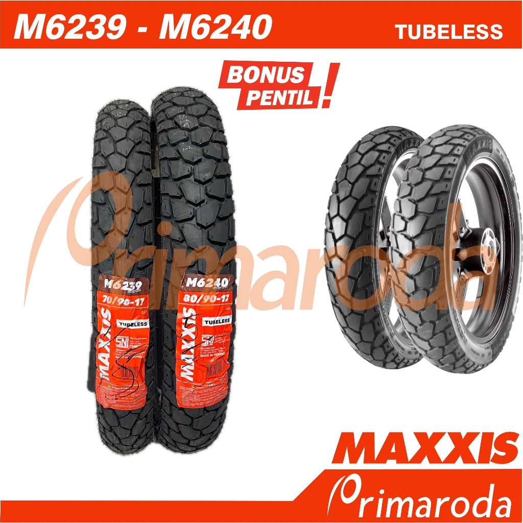 Sepasang Ban Honda Revo X Tubeless Maxxis M6239 M6240