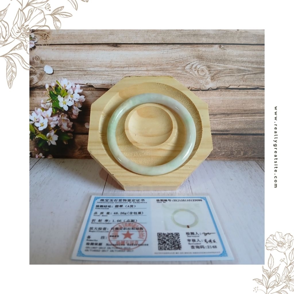 Bangle Donut Giok Asli Burma Tipe A Ada Sertifikat Keaslian