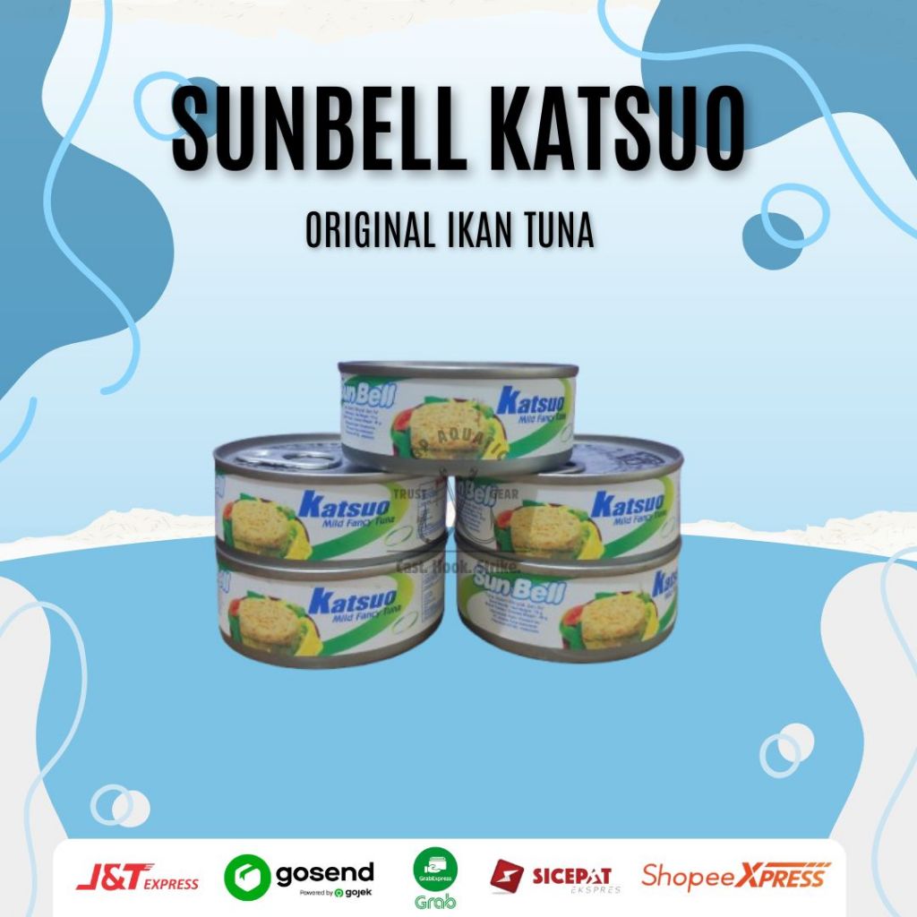 SUNBELL KATSUO Tuna Kaleng Umpan Mancing Sunbell Katsuo isi bersih 70 gram Pengganti Deho