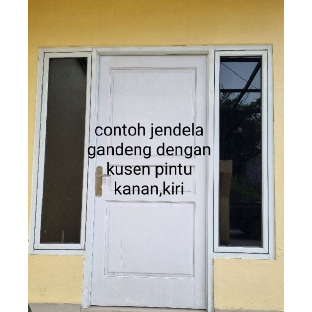 jendela aluminium gandeng atau jendela untuk di sambung,kusen 3 inch ukuran L50*T100-200