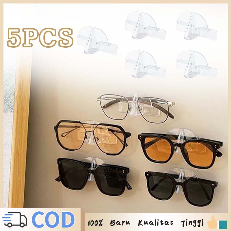 Isi5 Transparan Gantungan Kacamata Dinding Rak Kaca Mata Tempat Gantung Kacamata Rak Kacamata Gantun