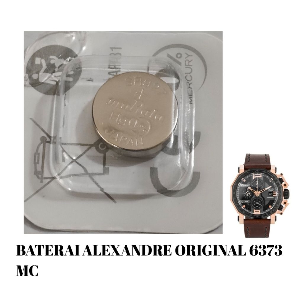 baterai jam  alexandre christie 6373mc