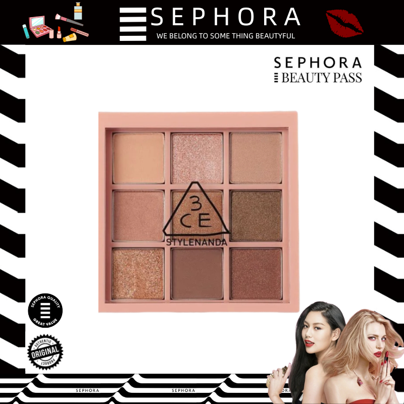 100% Original 3CE Multi Eye Color Palette - Eyeshadow Korea Longlasting Tahan Minyak Warna Bervarias