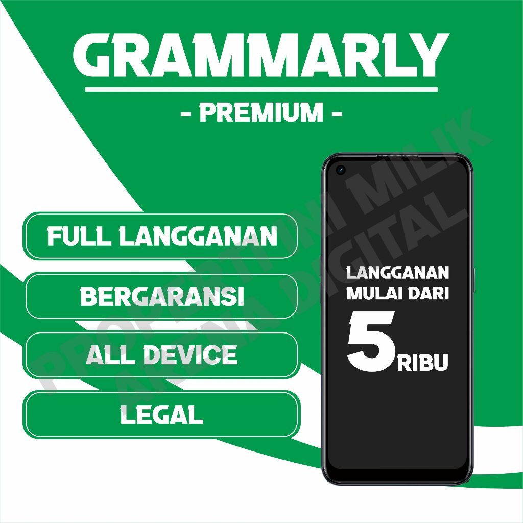 GRAMMARLY PLUS PREMIUM TERMURAH FULL GARANSI