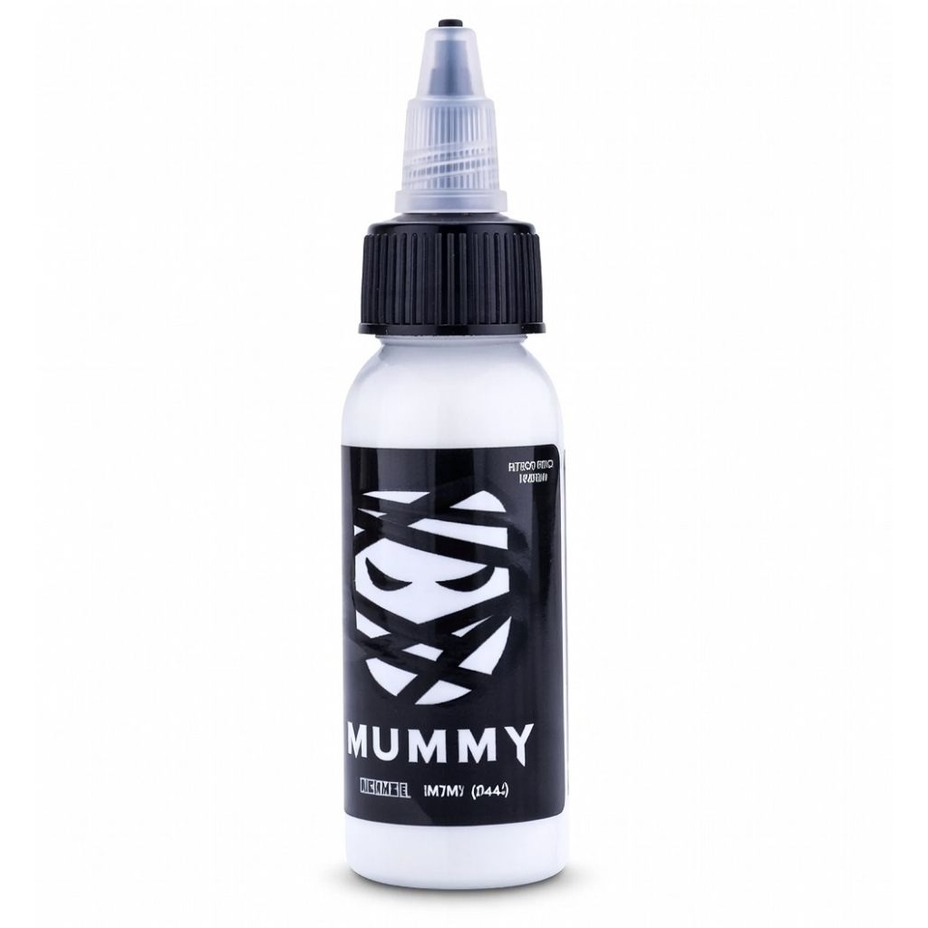 Tinta Tattoo Mummy White Original USA 15mili /setengah oz Premium White Ink Tato Putih(Sangat kuat u