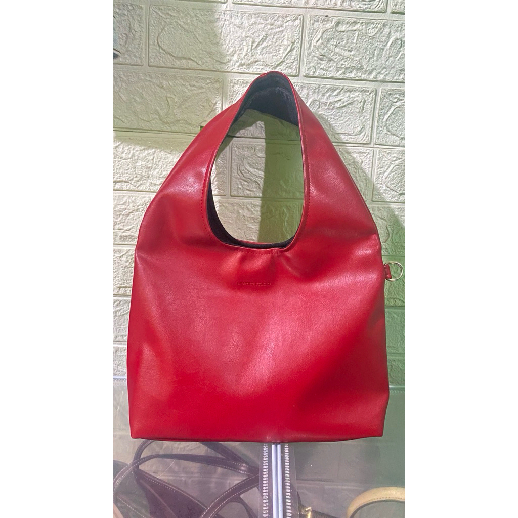 Preloved Cloud Bag Small Cherry Red Limited Studio
