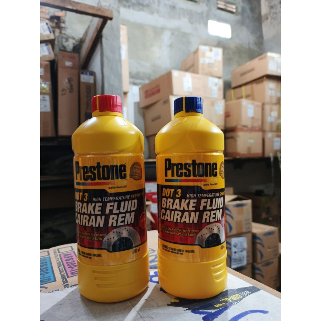 Minyak Cairan Rem Motor Mobil Prestone DOT-3 -kemasan 1 liter