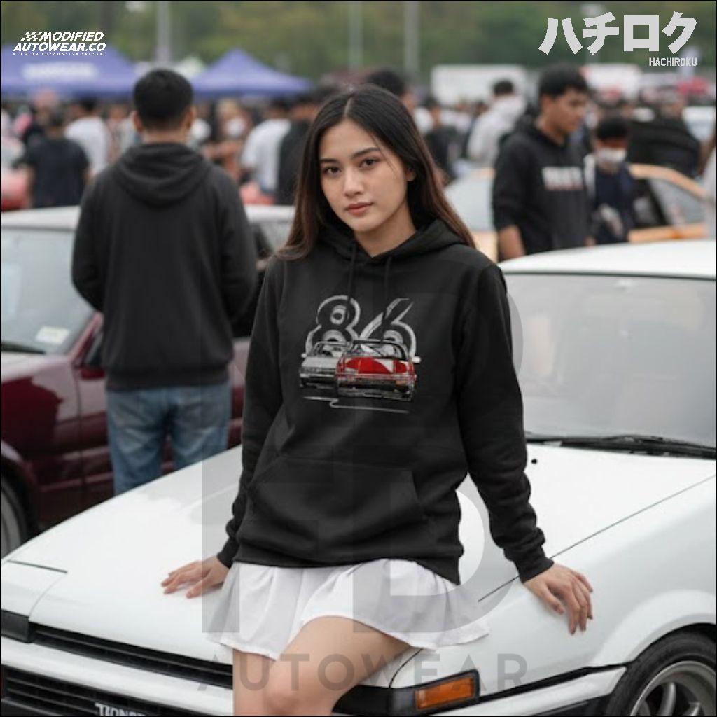 kaos corolla trueno AE86 modified autowear premium bahan tebal kaos panjang hoodie AE 86 trueno