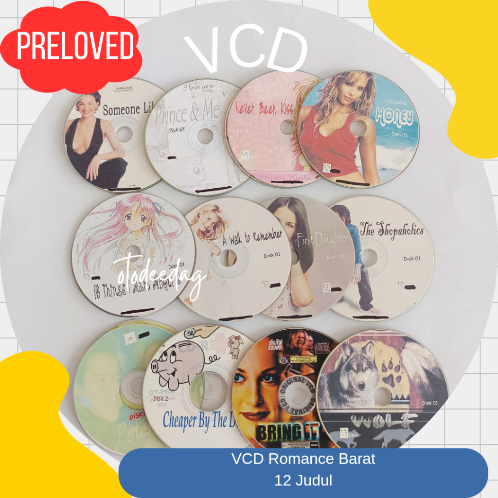 VCD Romance Film Movie Barat West Preloved Bekas Lawas Jadul Langka