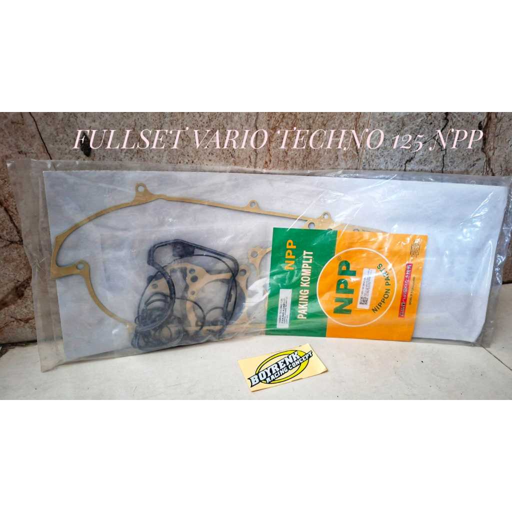 Paking Gasket komplit Fullset Vario techno 125 vario 125 kzr Ori Npp