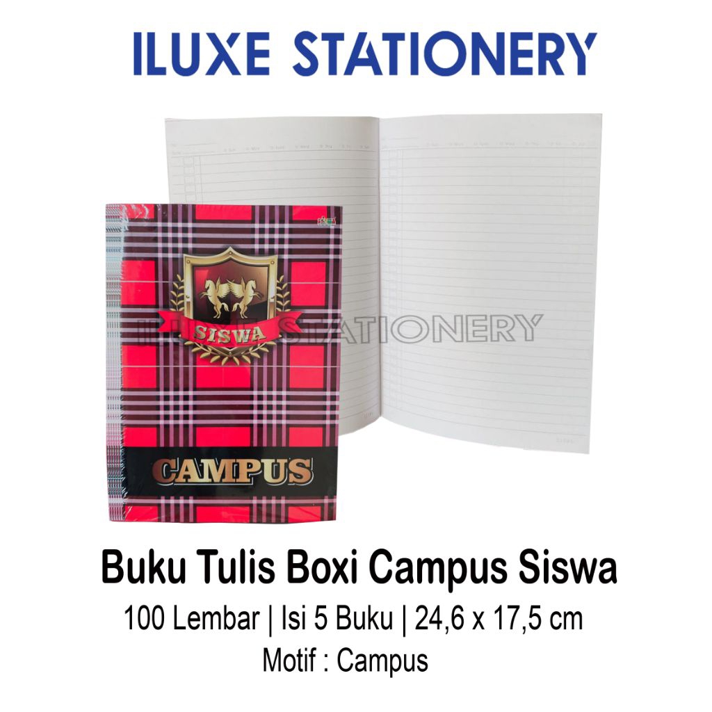 Buku Tulis Panjang / Boxy Siswa 50 Lembar