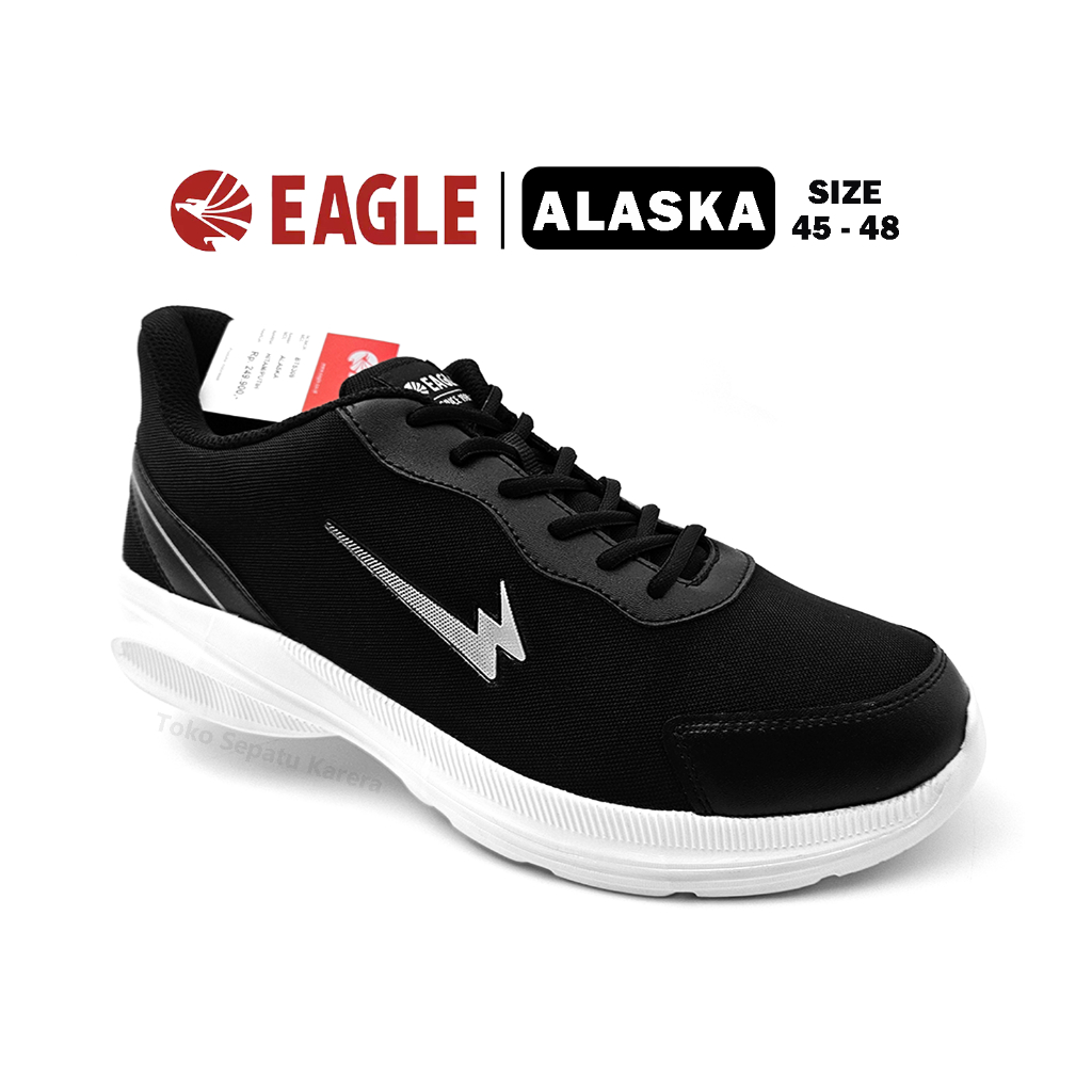 Sepatu Sekolah Anak SMA Laki Laki – Sepatu Pria Dewasa – EAGLE – ALASKA – Size 45-48 – Sneakers