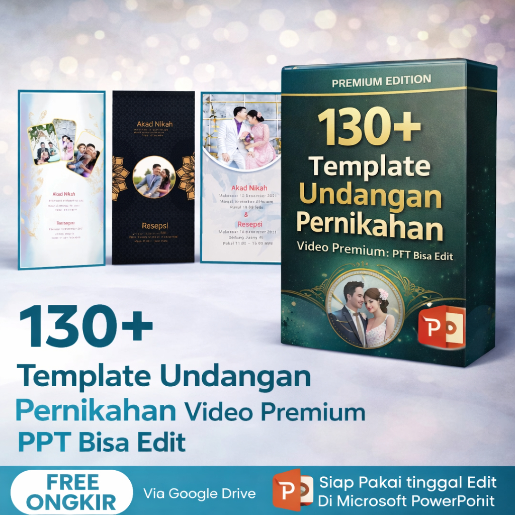 130+ Template Undangan Pernikahan Video Premium PPT Bisa Edit