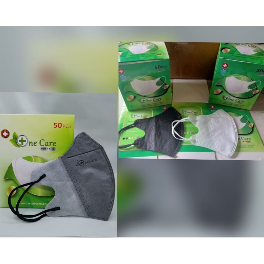 masker duckbill one care embos tebal isi 50 pcs