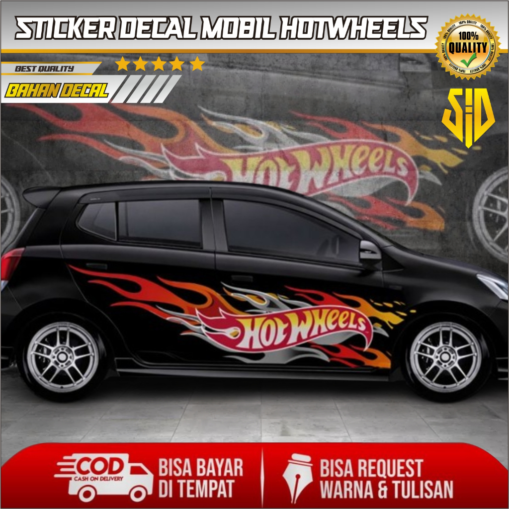 STIKER DECAL MOBIL HOTWHEELS / STICKER MOBIL HOTWHEELS / STICKER DECAL AYLA / STIKER MOBIL AGYA / ST