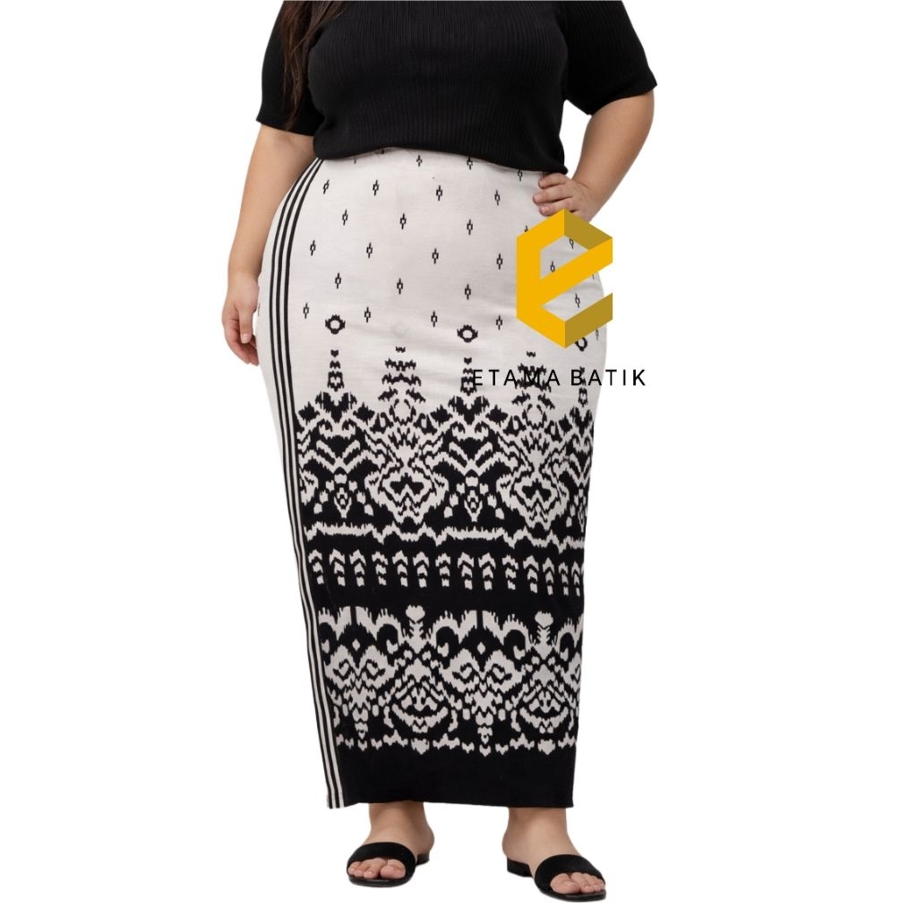 Etama - Rok Span Batik Super Jumbo Belah Belakang Bisa Request