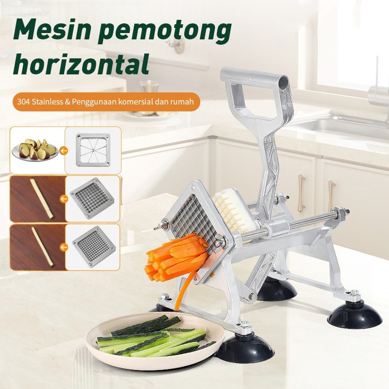 Vertical&Horizontal Fries Machine /Mesin Pemotong Termauk Piasu*3pcs /KFC Pemotong Kentang Stick Pem