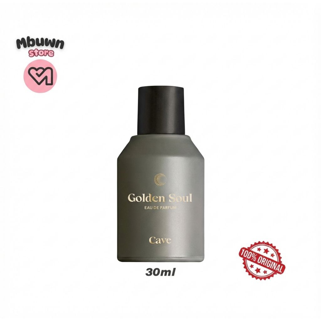 MBUWN STORE - Cave Eau de Parfum Golden Soul 30 ml - Parfum Lokal Pria Manis Oud Tahan Lama