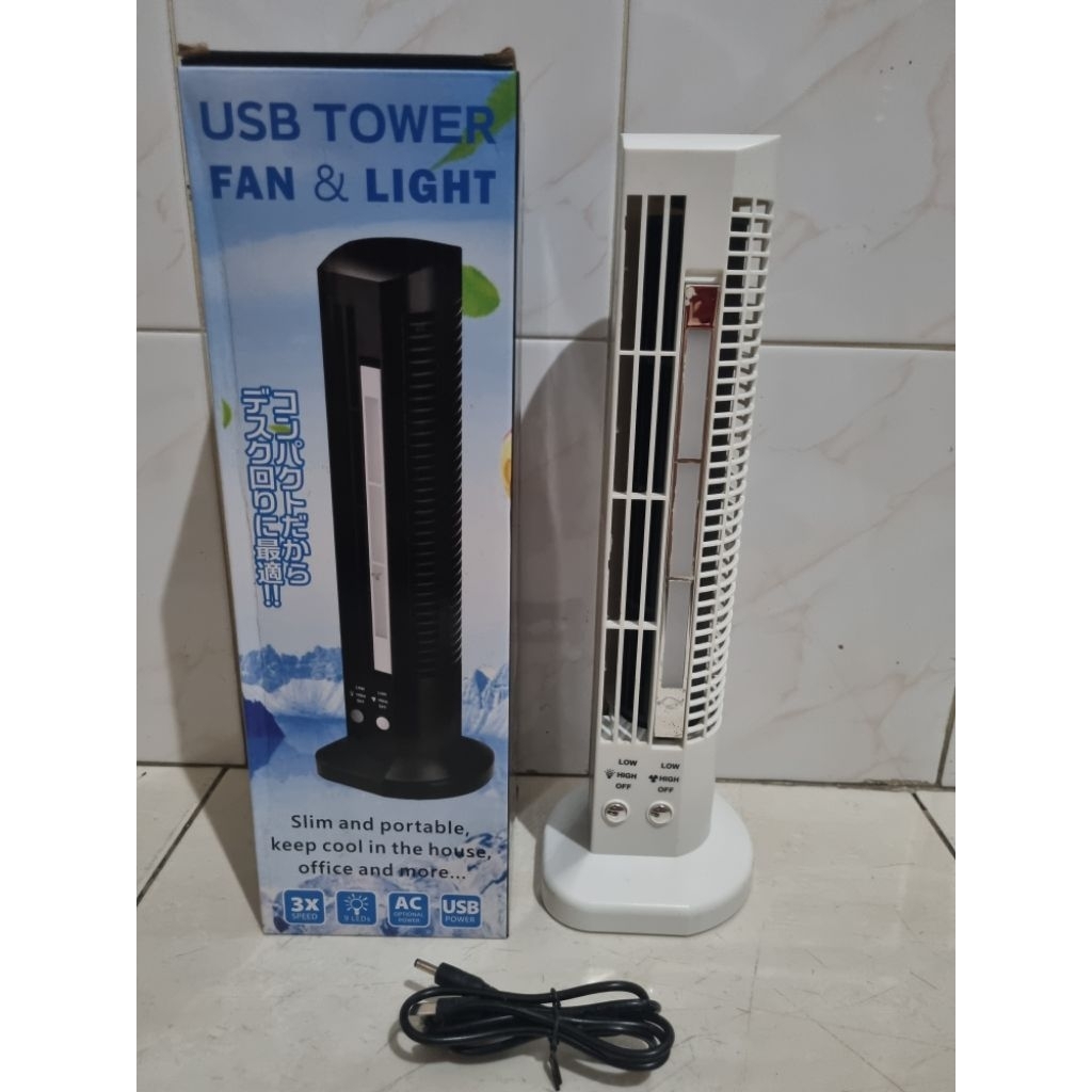 USB Tower Fan & Light