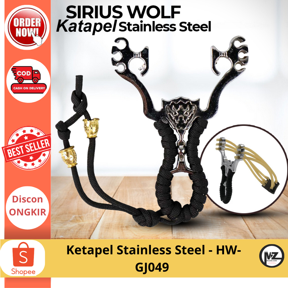 Ketapel Stainless Steel - HW-GJ049 / Ketapel Berburu