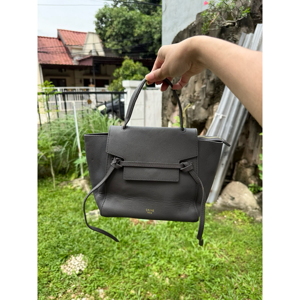 CLEARANCE SALE Celine Pico Belt Bag Small Grey preloved