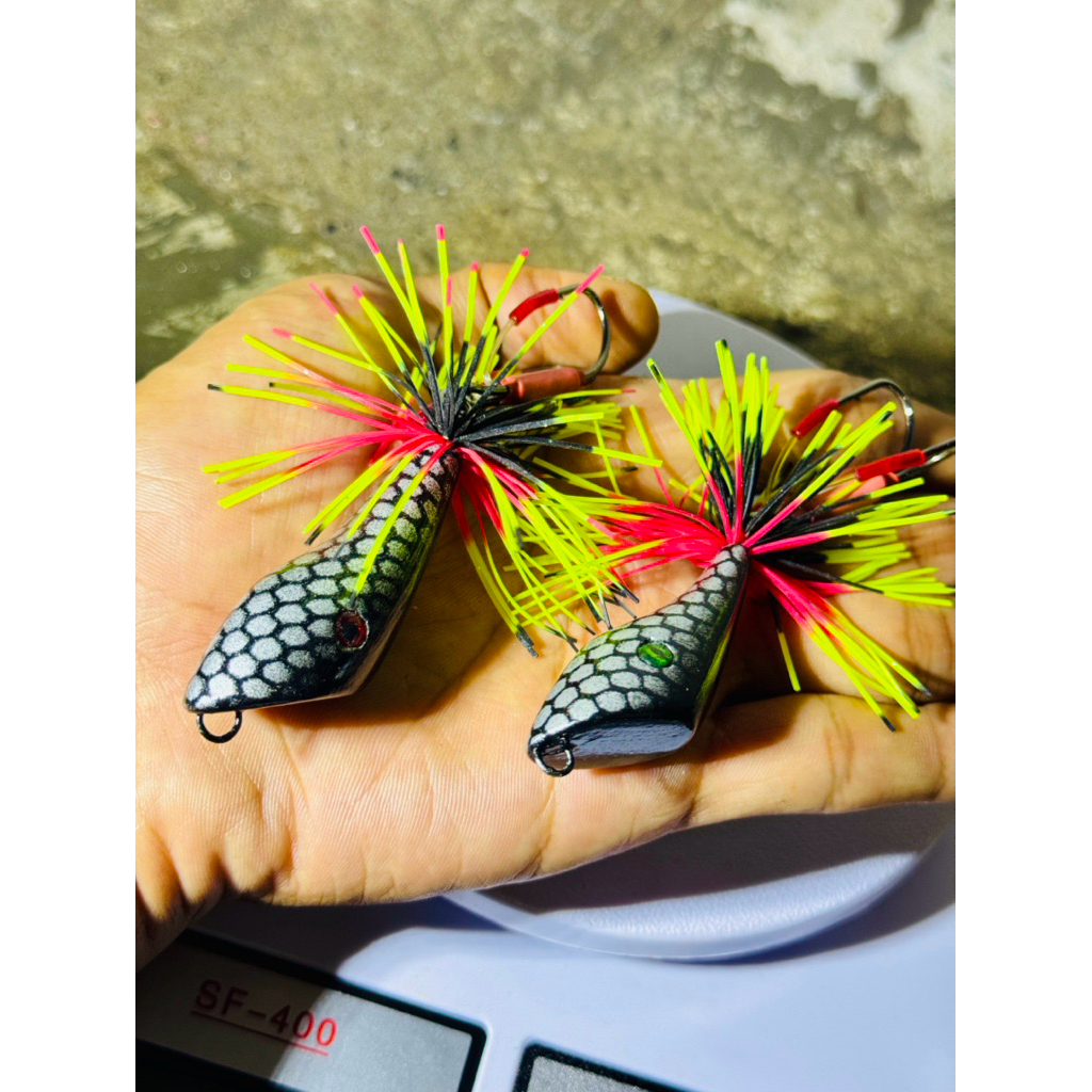 WTD GEOL 8gr 5cm double hook 3/0 | umpan lure cesting gabus toman killer