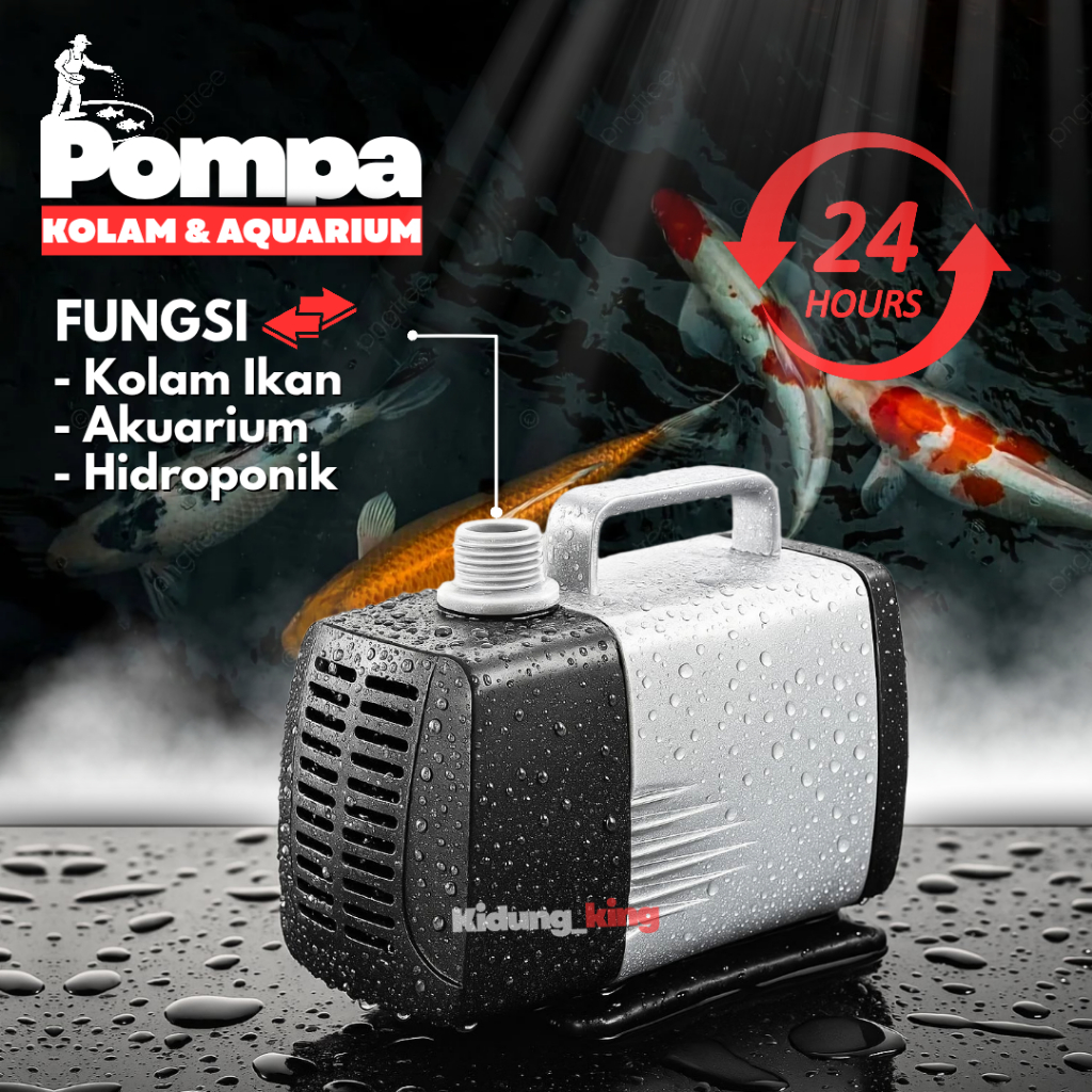 Pompa Celup Aquarium Besar Low Watt Semburan 3 Meter || Mesin Sirkulasi Oksigen Multifungsi