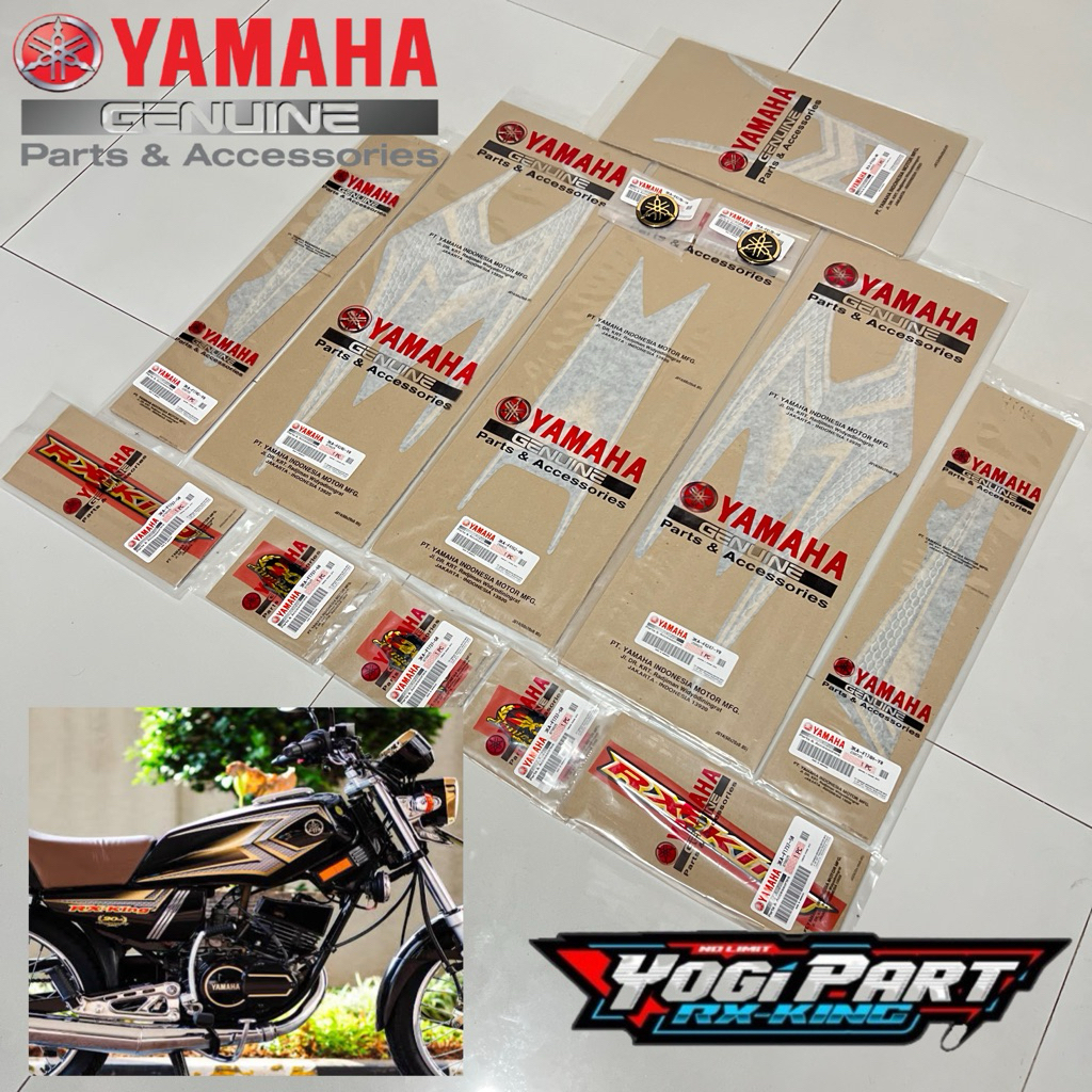 STRIPING STICKER SET FULLSET RXKING RX KING 2003 SE ORIGINAL YAMAHA GENUINE PARTS