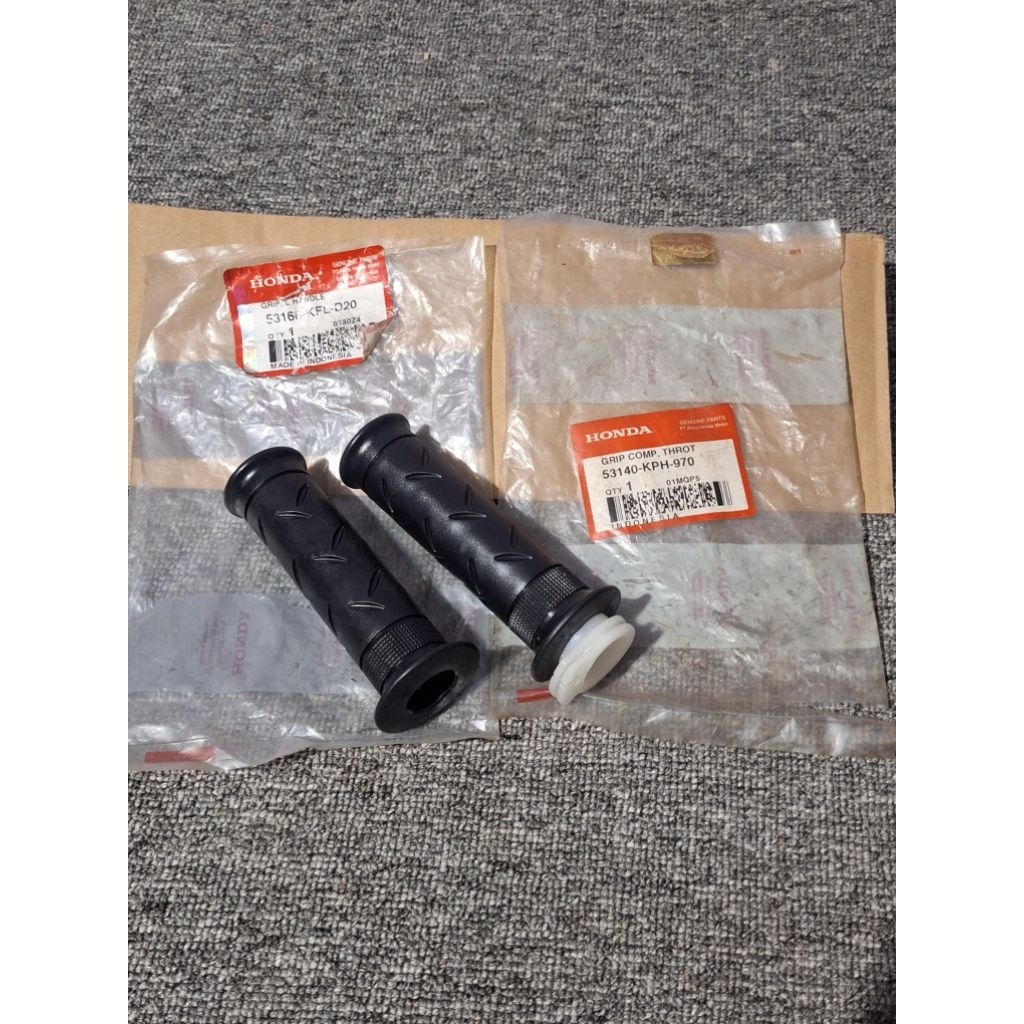 grip handgrip karet gas kiri kanan Honda karisma supra x125 lama original ahm honda