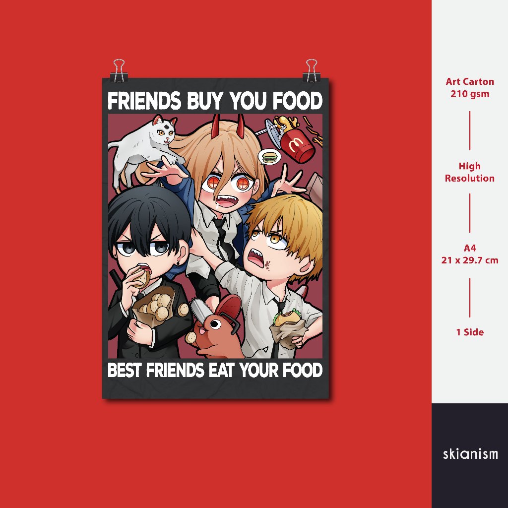 Poster Anime Chainsaw Man | Poster A4