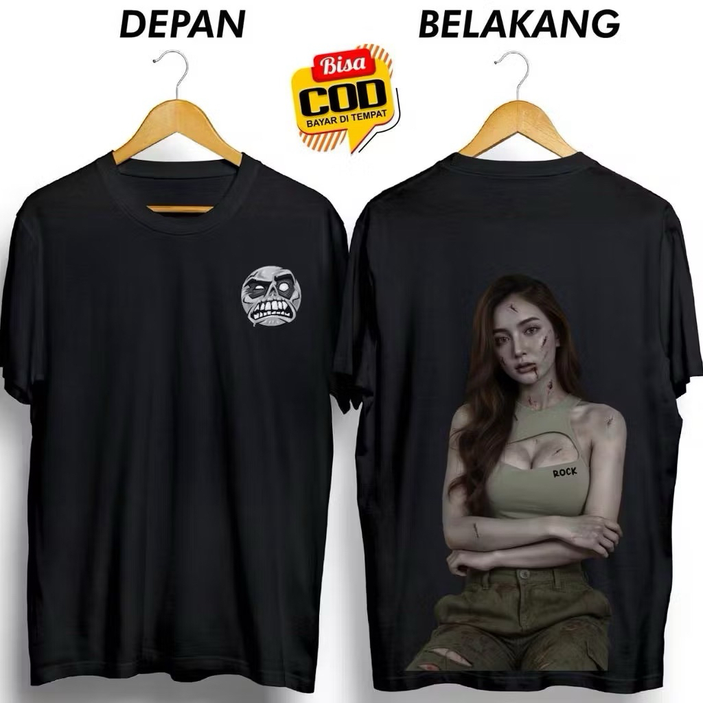 KAOS DISTRO PRIA HANTU CEWEK SEKSI SEREM TERBARU