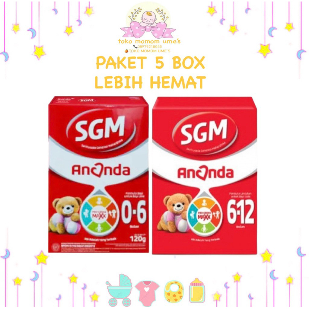 Ume’s Susu Formula SGM Ananda 0-6 Bulan 120gr - Nutrisi Lengkap untuk Perkembangan Bayi