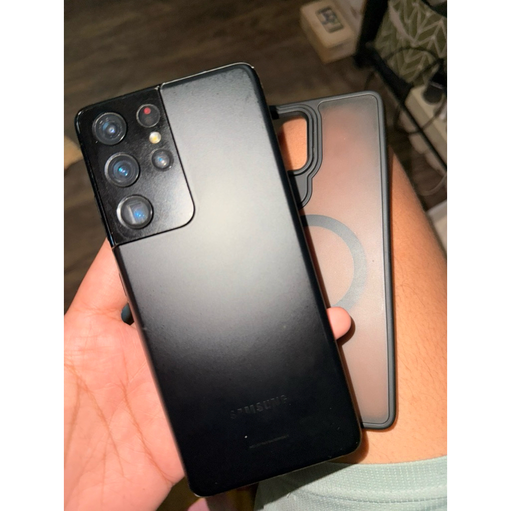 S21 Ultra 5g SEIN 12/256gb Hp,Charger Case