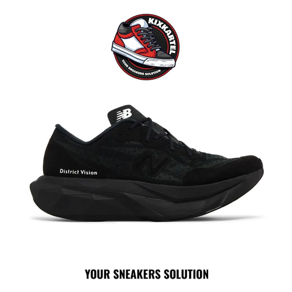 Sepatu New Balance NB FuelCell Supercomp Elite V4 District Vision Black Sneakers Running Olahraga Pr