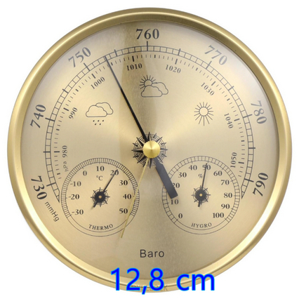 BAROMETER, TERMOMETER, HYGROMETER 3 IN 1 ANALOG GAUGE ATMOSPHERIC BAROMETER
