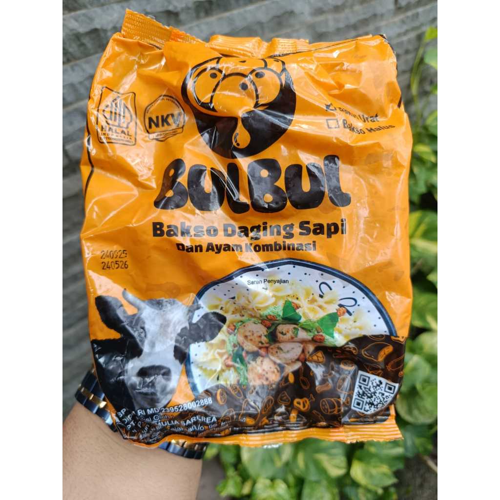 Bulbul Bakso Sapi Urat Kombinasi (Isi 50pcs) Kemasan 600gram