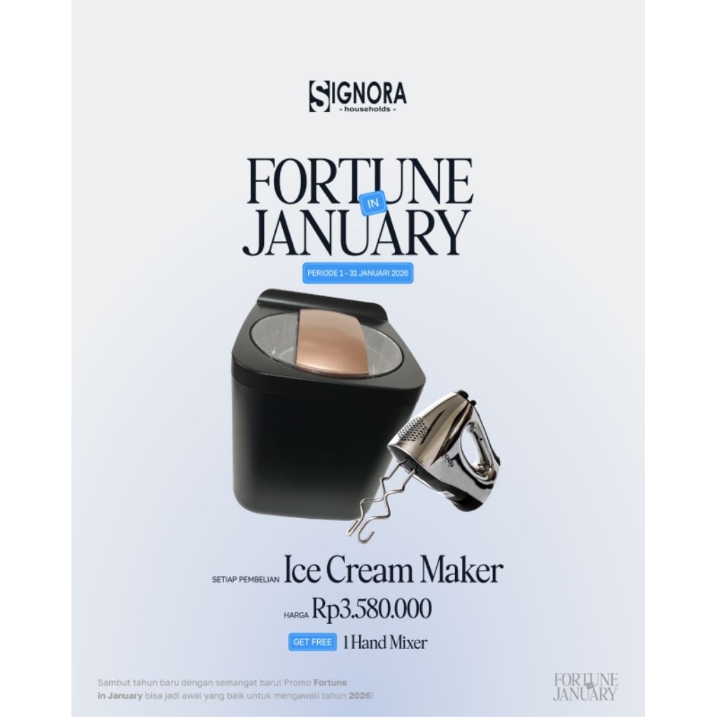 Signora Ice Cream Maker/Ice Cream Maker Signora/Mesin Pembuat Ice Cream/Yogurt