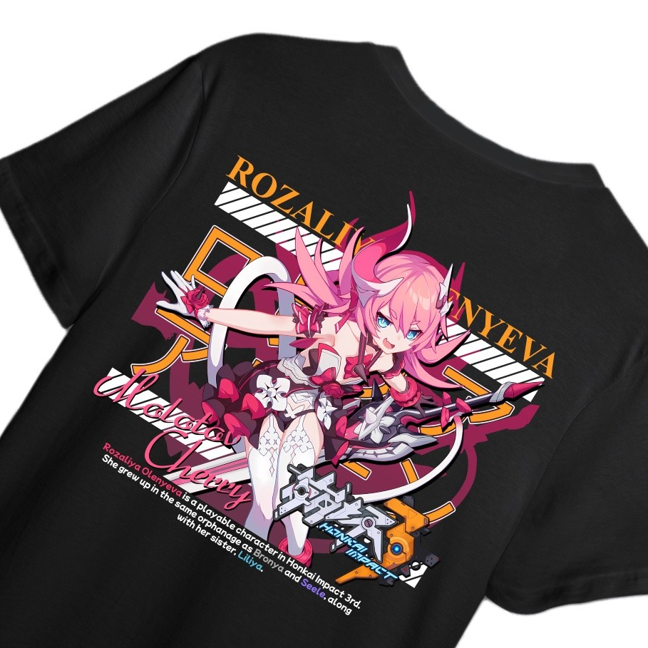 KAOS ROZALIYA OLENYEVA HONKAI IMPACT - KAOS DISTRO PRIA & WANITA KAOS ANIME & GAME HONKAI IMPACT ROZ