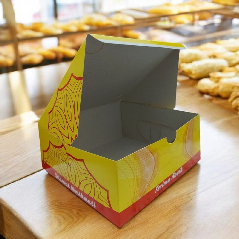 Kotak Kue 15x15 | Dus Kue 15x15 | Snack Box | Isi 100 Pcs